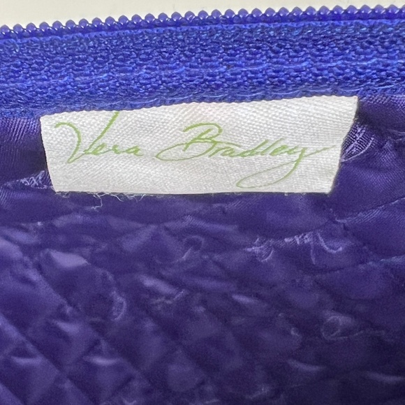 Vera Bradley Purple Quilted Extra Large Tote Bag Weekender Impressionista Stripe - Picture 7 of 8